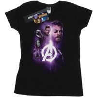 marvel camiseta manga larga avengers infinity war guardians team up para mujer