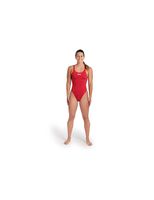 banador de natacion arena team swimsuit swim mujer redwhite