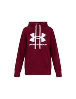 sudadera con capucha under armour fleece rival w dark red