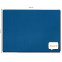 nobo premium plus blue felt notice board 1200x900mm