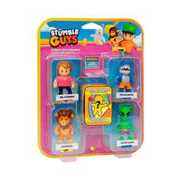 stumble guys pack 5 figuras green alien 6cm