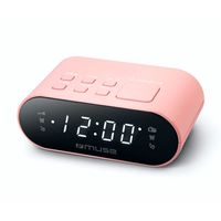 muse m-10 radio despertador rosa