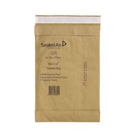 mail lite padded postal bag size d1 181x273mm brown 100 pack