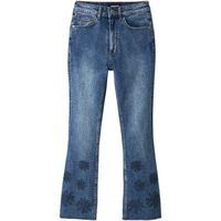 desigual pantalon de campana denim unicorn 22wwdd51 para mujer