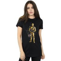 star wars the rise of skywalker camiseta manga larga bow caster para mujer