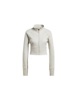 chaqueta de yoga adidas aeroready studio beige mujer