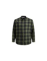 camisa jack and jones egingham twill dusty olive hombre