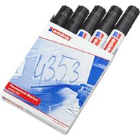 edding 800 permanent marker chisel tip 4-12mm pack 5 - 4-800001