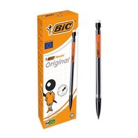 bic matic classic mechanical pencil hb 07mm lead black pack 12