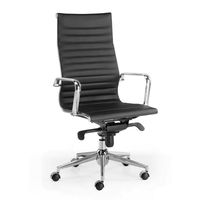 euromof londres sillon de oficina con respaldo alto negro