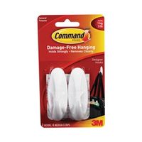 3m command medium white adhesive hook 2 pack