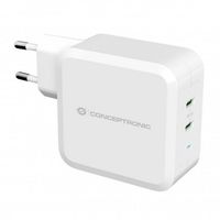 conceptronic althea cargador de pared 2xusb-c 100w blanco