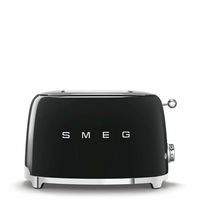 smeg tsf01bleu tostadora 2 rebanadas 950w negro brillante