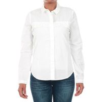 jacqueline de yong camisa 15147295 jdysille frill ls shirt wvn white para mujer