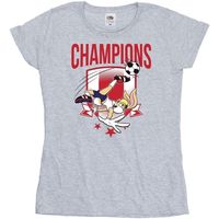 dessins animes camiseta manga larga champions para mujer