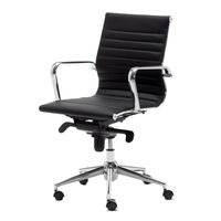 euromof londres sillon de oficina con respaldo bajo negro