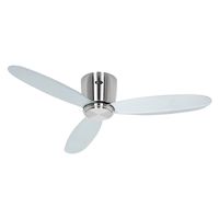 casafan eco plano ii bn-si ventilador de techo con motor luz y mando 13w plata