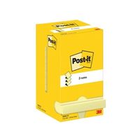 post-it z-notes 76x76mm 100 sheets canary yellow pack of 12