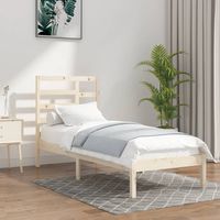 vidaxl estructura de cama sin colchon madera maciza 90x200 cm