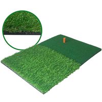 tapete de practica de golf de 60x40cm 2 en 1 con pelota de golf practica de golpes de golf cesped sintetico para patio
