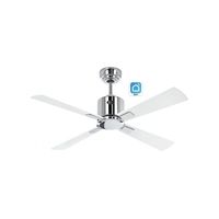 ventilador de techo casafan eco neo iii 103cm 948131w cromo brillante  blanco o gris claro con wifi