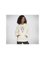 sudadera skechers sweats diamond shine hoodie mujer blanco