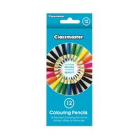 classmaster colouring pencils assorted 12 pack