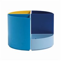 exacompta bee blue the quarter desk tidy recycled assorted 68202d ea