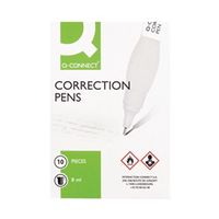 q-connect correction pen 8ml 10 pack kf00271