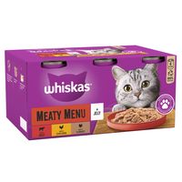 whiskas 1 cans saver pack 24 x 400g - meaty menu in jelly