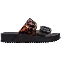 melissa sandalias cozy slide - blackclear tortoise para mujer