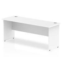 impulse 1800600 rectangle panel end leg desk white - mi002249