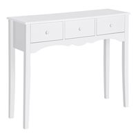 mueble mesa recibidor blanco 100 x 32 x 85cm