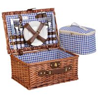 cesta de picnic marron 40x28x20