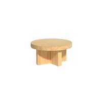 taburete pequeno de madera maciza natural 15 cm sin barnizar