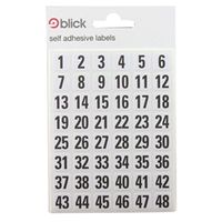 blick whiteblack 00-99 labels 7mm x 13mm 2880 pack rs016250