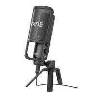 rode nt-usb microfono profesional cardiode usb-c negro