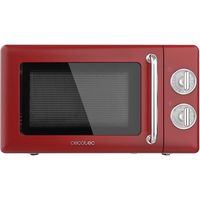 cecotec proclean 3110 retro microondas con grill 20l 700w rojo