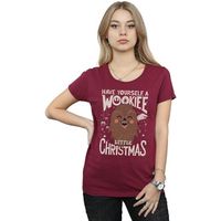 disney camiseta manga larga wookiee little para mujer