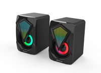 altavoces gaming denver gas-500  2 x 3w rms  usb  rgb