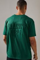 camiseta oversize man acitve training dept en relieve verde