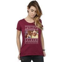 friends camiseta manga larga holiday armadillo para mujer