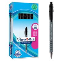 paper mate flexgrip gel pen black pk12