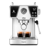 ufesa bergamo cafetera espresso 20 bares 1350w negrainox