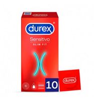 durex preservativo sensitivo slim fit 10 unidades