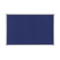 bi-office felt noticeboard 900x600mm blue