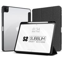 subblim clear shock case funda negra para ipad pro 129