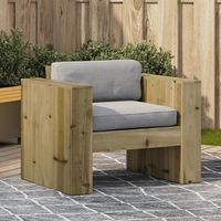 vidaxl sofa de jardin madera de pino impregnada 79x60x62 cm