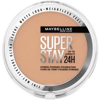 maybelline new york base de maquillaje superstay 24h hybrid powder-foundation 48 para mujer