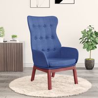 vidaxl sillon de relax de tela azul